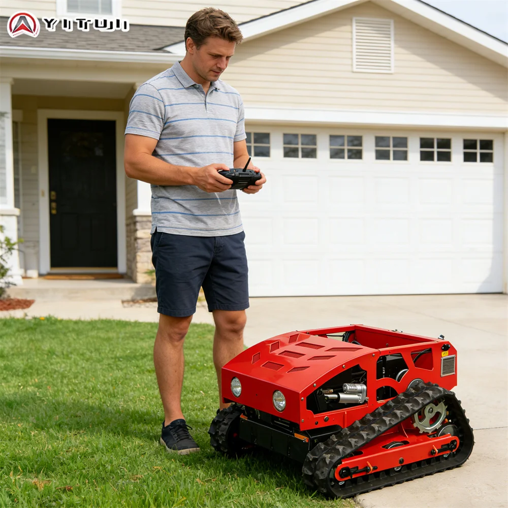 

Customized All-Terrain Multi-Function Wireless Remote Control Lawn Mower CE Certification Garden Small Lawn Mower