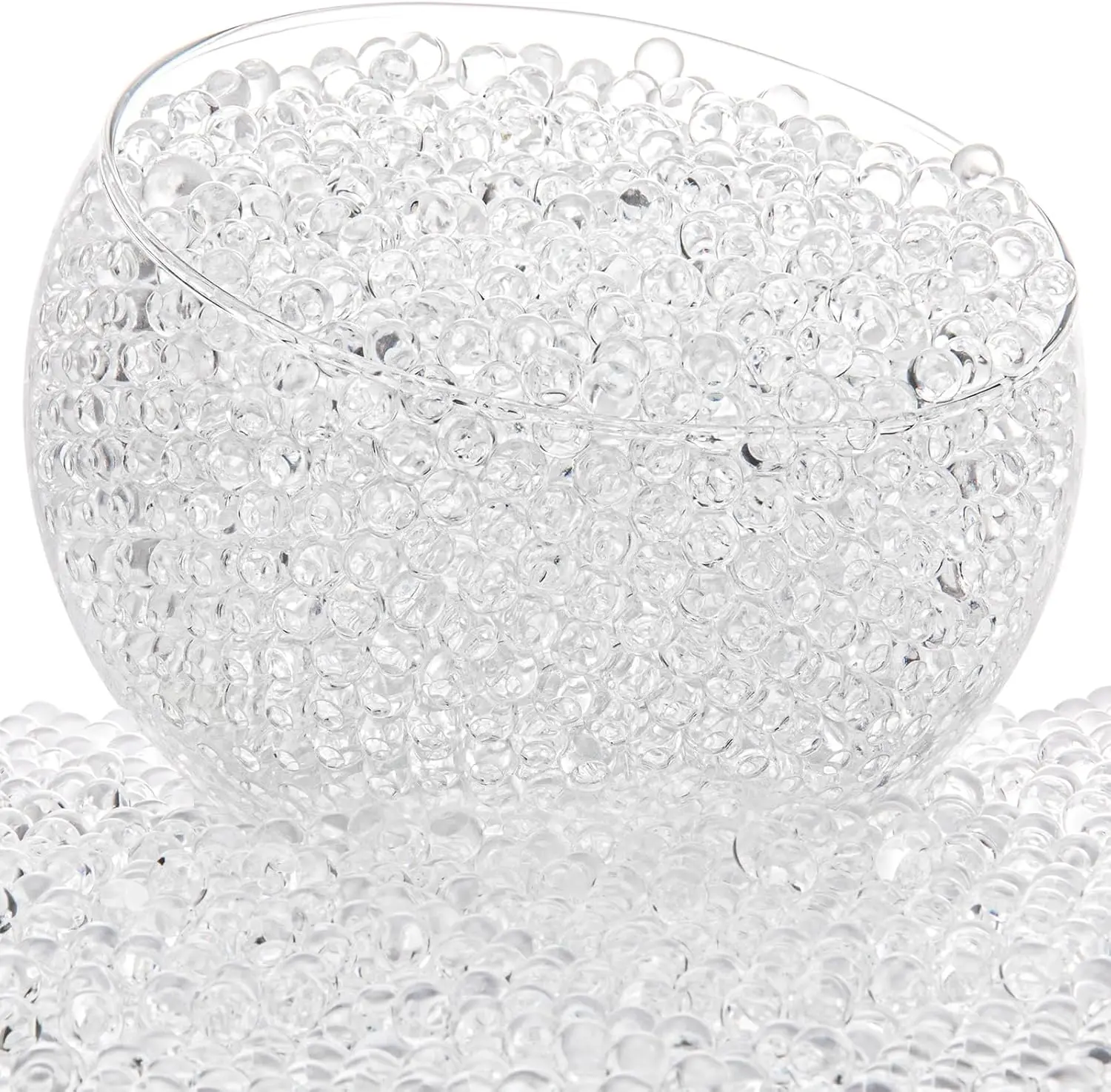 15,000Pcs Clear Water Gel Jelly Beads Clear Water Beads Vase Filler for Centerpieces Non Toxic Water Beads for Soilless Planting