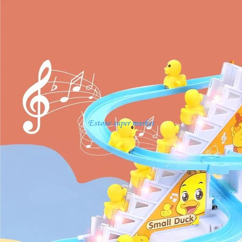 090B Duck Climbing Stairs with Flashing Lights Develop Babies' Visual Perception