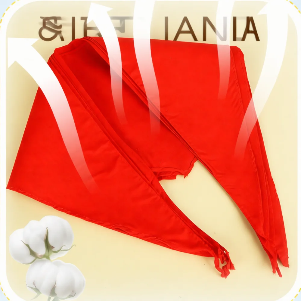 Professional Red Scarf For Elementary School Students Thickened Cotton Material Comfortable Durable Daily Campus Wear