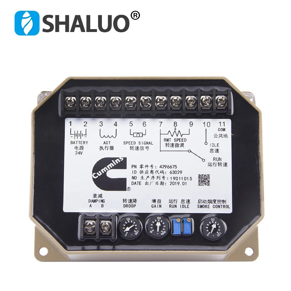 substituir original gerador diesel controlador de velocidade do motor govornor dc modulo placa controle do painel motor 4296675 01