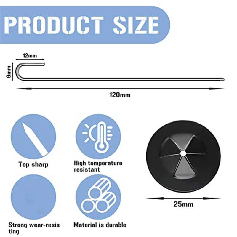 100 упаковок зажимов для защиты солнечных панелей, крепеж для забора из нержавеющей стали, комплект рулонов защиты животных для солнечной панели