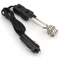 12V 24V 120W Car Immersion Heater Portable High Quality Safe Warmer Electric Boiler Hot Water Tea Coffee Water Heater Universal