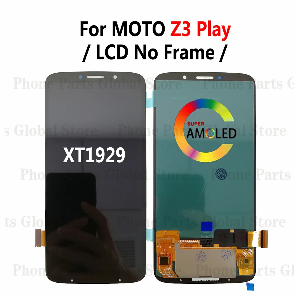 Imagem -05 - Lcd Display Touch Screen Digitizer Assembly Peças de Reposição Apto para Motorola Moto z2 Play z z3 z4 Xt1710 Xt1929 Xt1980 Xt1635