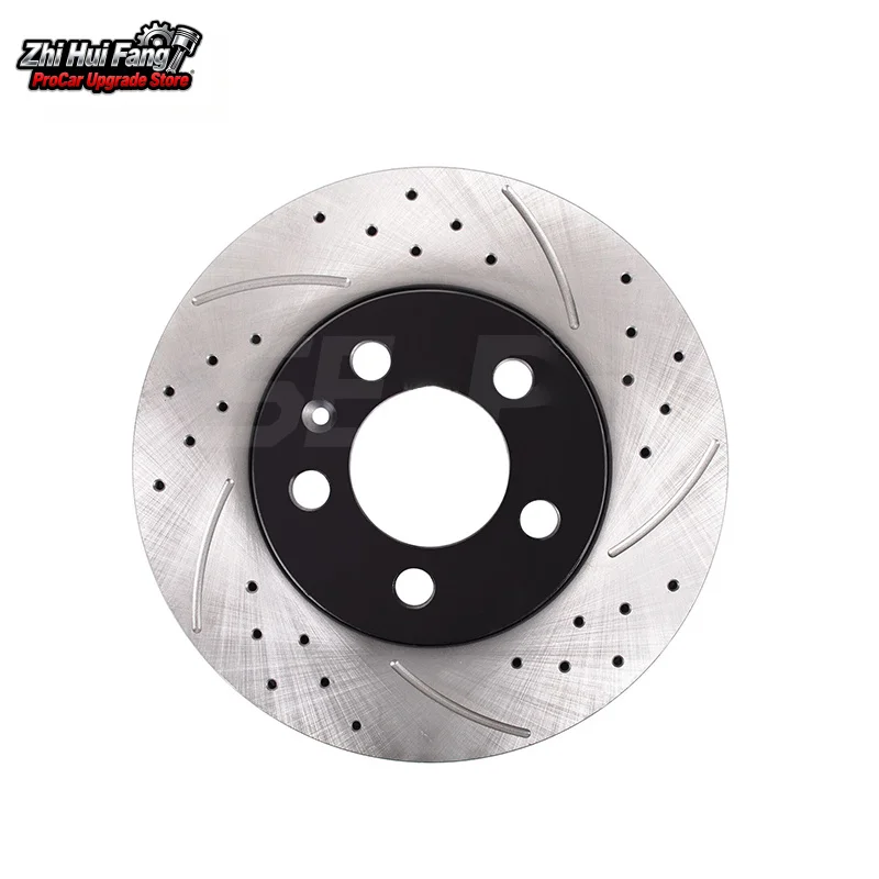 Suitable for BORA AUDI A3 8L 1.6 1.8 1.9 TDI SENP FRONT DRILLED GROOVED 256mm BRAKE DISCS