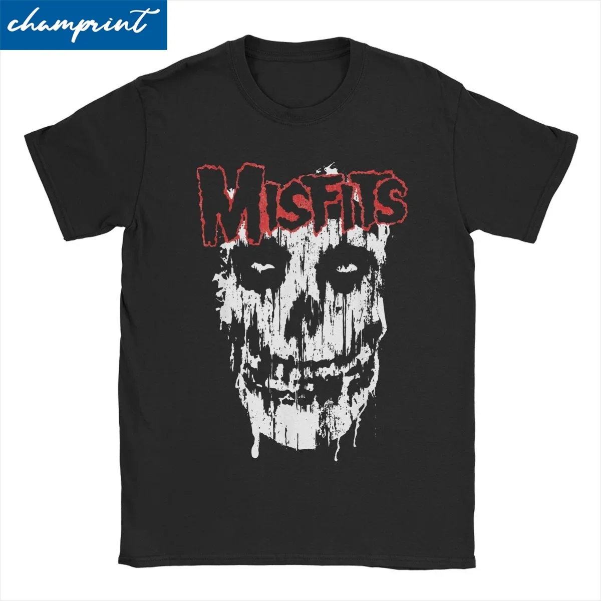 Misfits Skull for Men Women T Shirt Horror Halloween Novelty Tees Short Sleeve O Neck T-Shirts 100% Cotton Summer Clothes