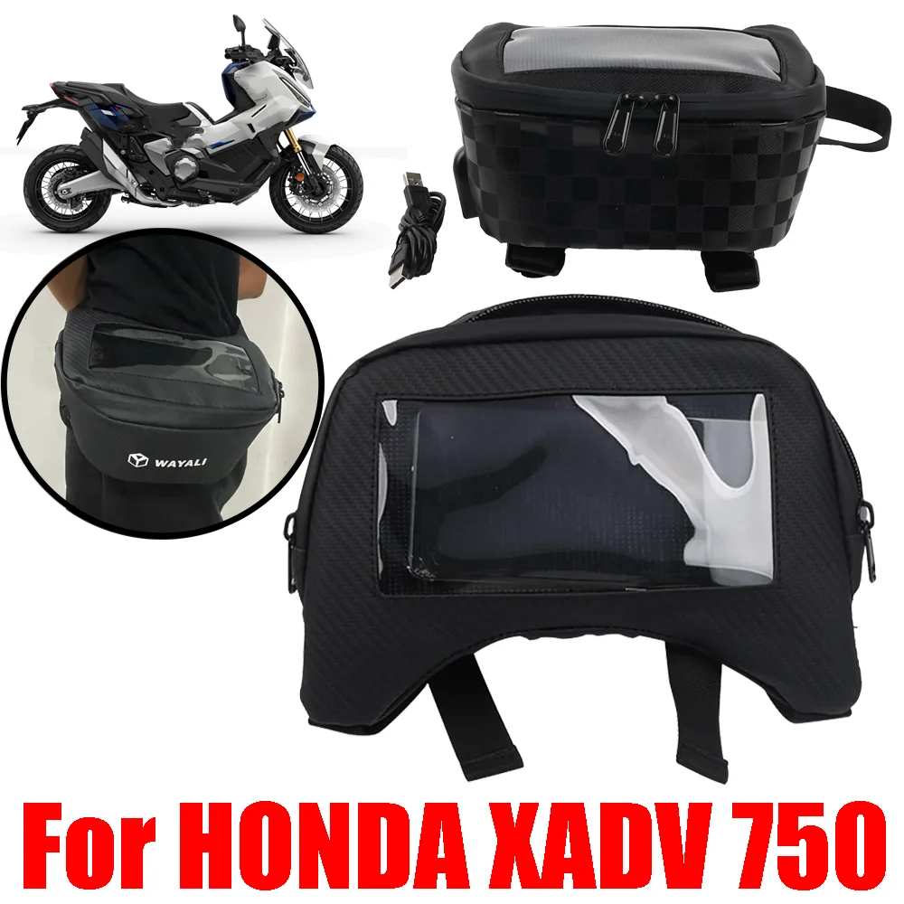 

Для HONDA XADV 750 X ADV 750 XADV750 X-ADV750 аксессуары для мотоциклов, зарядка через телефон, беспроводная сумка с GPS-навигацией, сумка для хранения багажа, сумка для инструментов