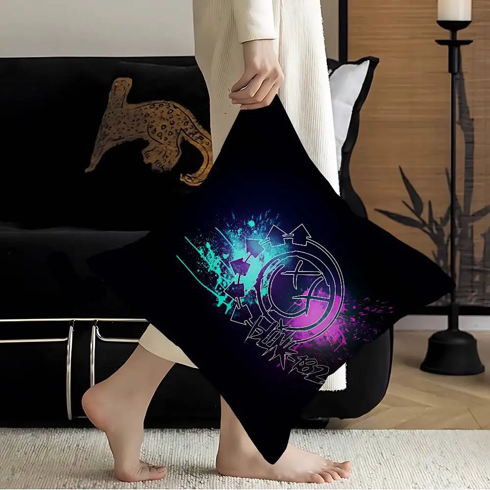 B-Blinks 182 Rock Band Cushion Cover Inches Farmhouse Decor Home Throw Pillow Covers For Couch Decorations