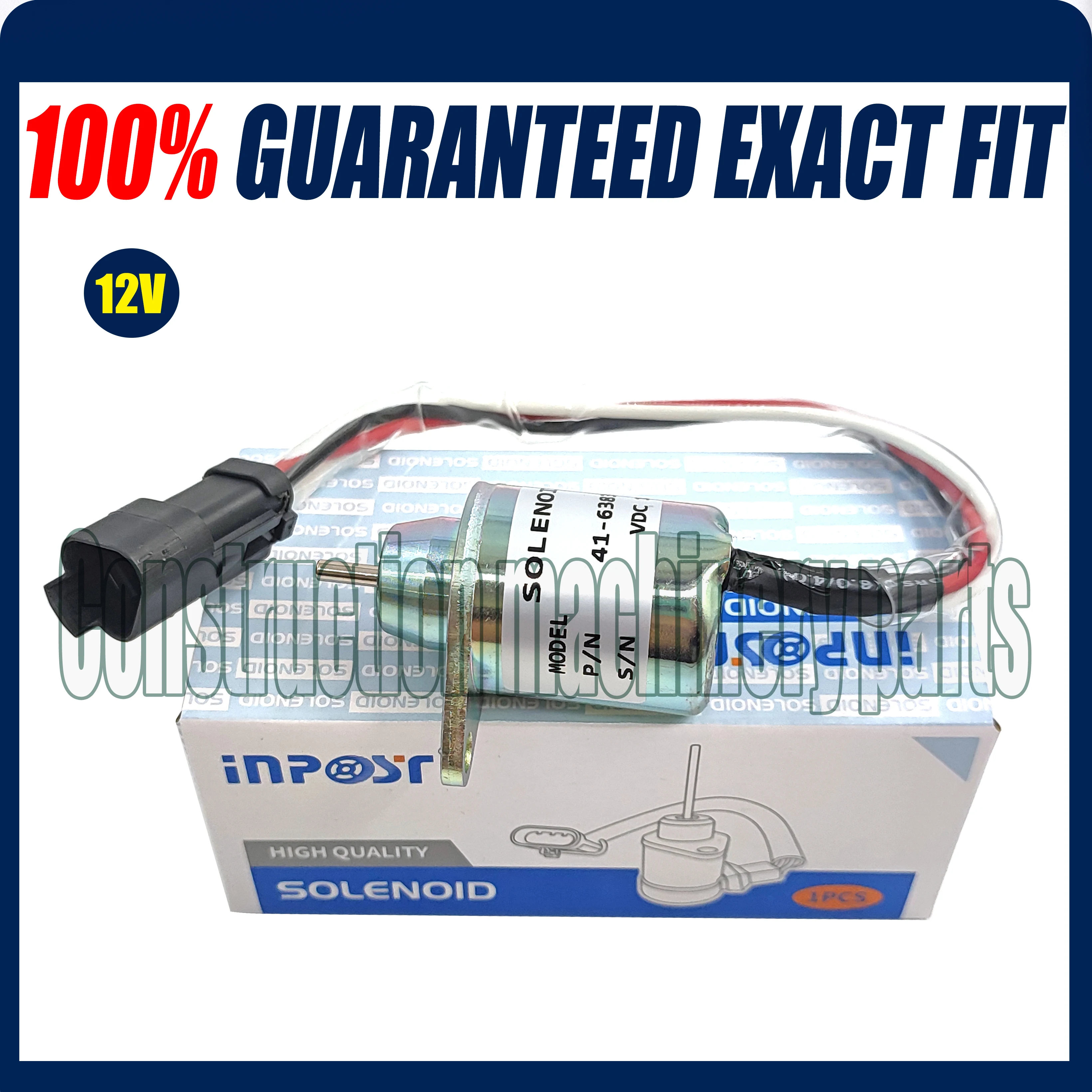 1503ES-12S5SUC11S Stop Shutdown Shut Off SolenoidFit Thermo King Fits Yanmar Diesel Engines 486, 4.86, 4,86 - 4TNE88 41-6383