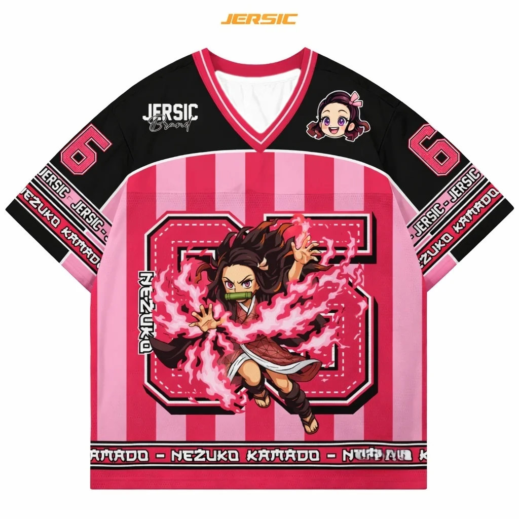 Devil Killer Anime Series Digital Shirt Extra Large Daily Neutral Top T-shirt Retro Korean Kpop Baseball Hockey Set T-shirt