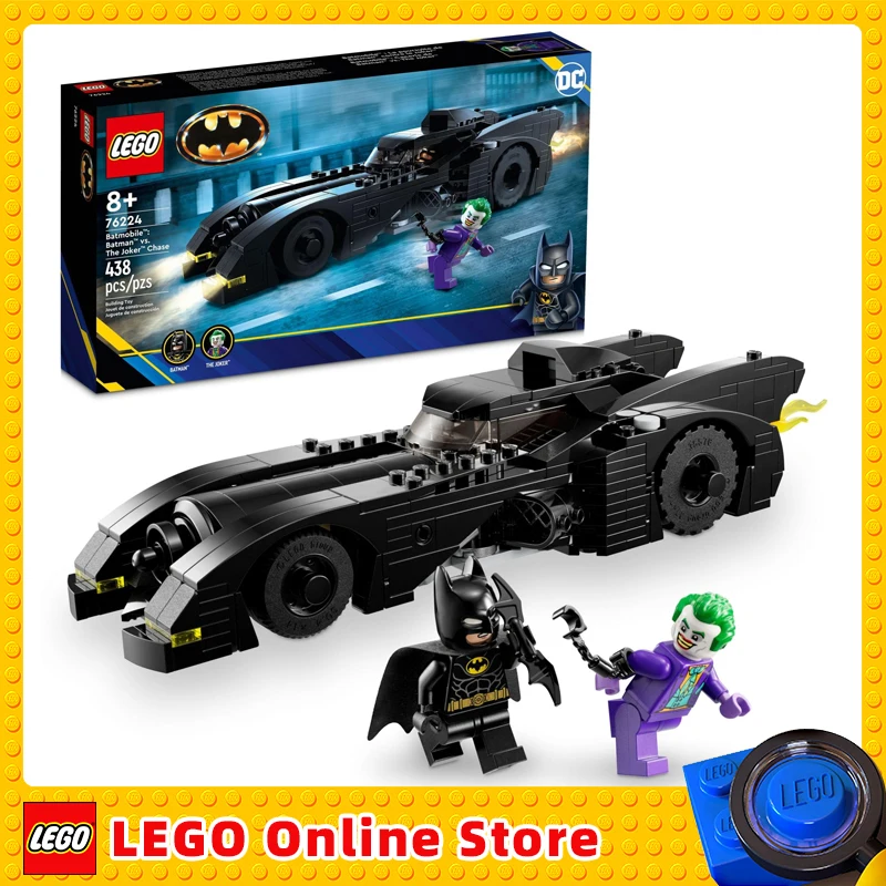 LEGO DC Batmobile: Batman vs. The Joker Chase 76224 Building Toy Set Batman\'s Iconic Vehicle with Weapons and a Minifigure Xmas