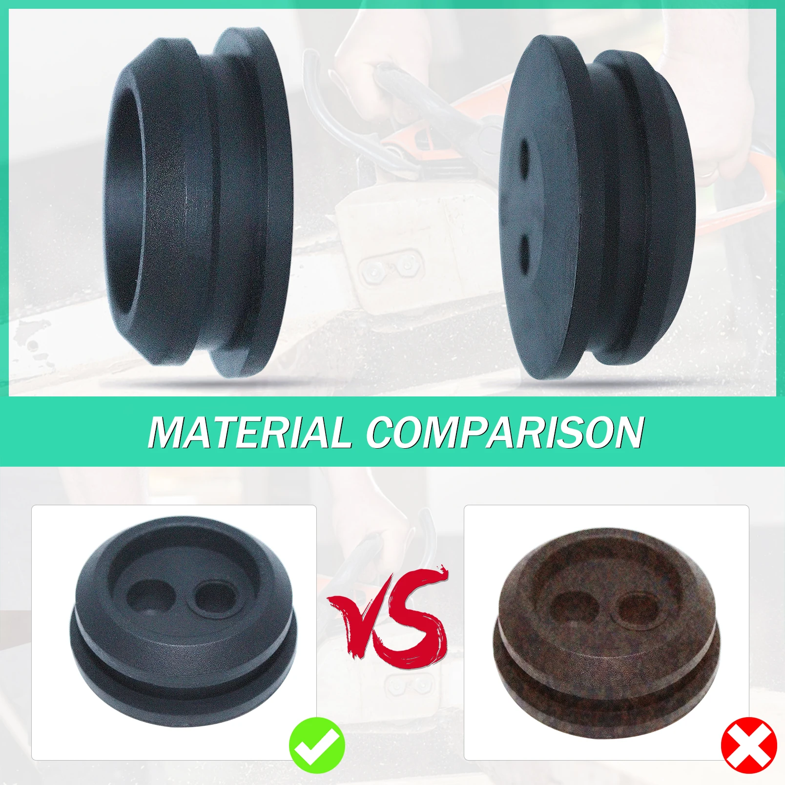 Imagem -04 - Combustível Gás Line Grommet para Homelite Kawasaki Mtd Ryobi Artesão Cortador de Relva Replaceme Part Cutter Buraco Pcs