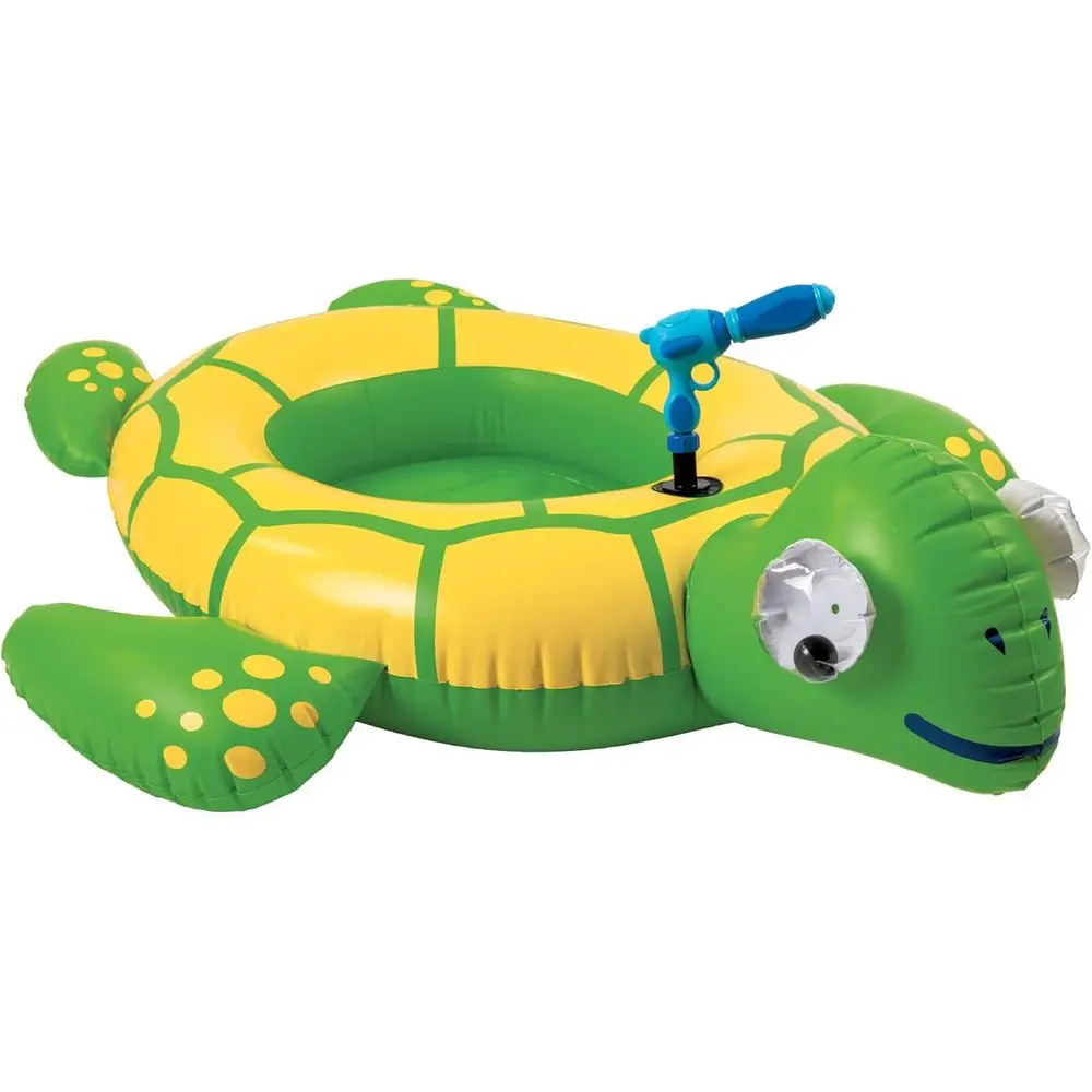 

Turtle Water Blaster Pool Float – Iatable Ride-On with Pool-Fed Water Gun for Kids – Summer Pool Toy Fun