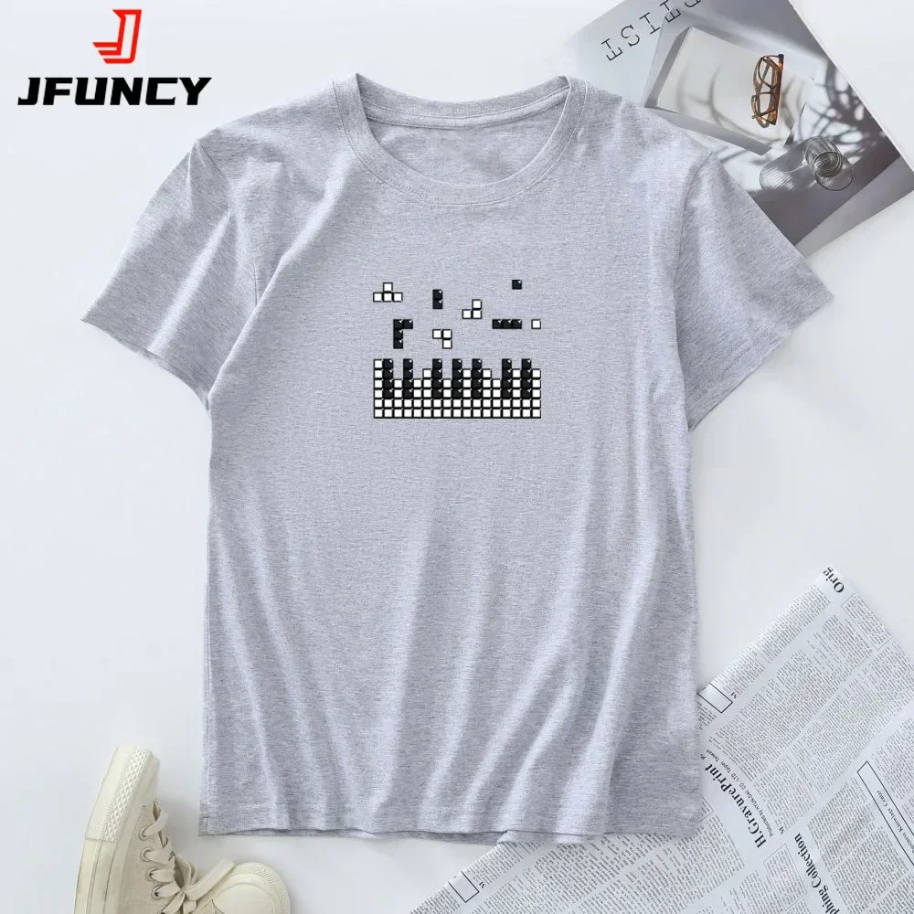 Summer Plus Size T-shirt 100% Cotton Women Tees Woman Clothes Short Sleeve Tops Fashion Graphic T Shirts Female Tshirt