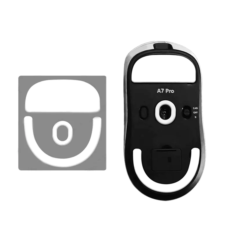 L53A-Per MCHOSE A7 A7pro Sport Mouse Piedi Adesivi Superficie curvata PTFE Design anti-collasso Per migliorare prestazioni di gioco A