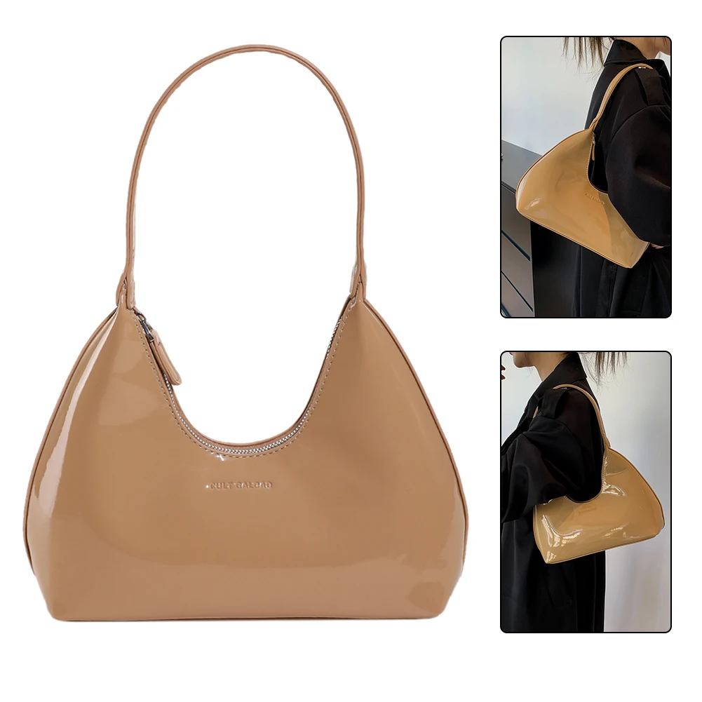 المرأة براءات الاختراع والجلود حمل حقيبة تنوعا موضة حقيبة كتف عادية حقيبة تحت الإبط سستة الإبط حقيبة فتاة يؤرخ المحفظة