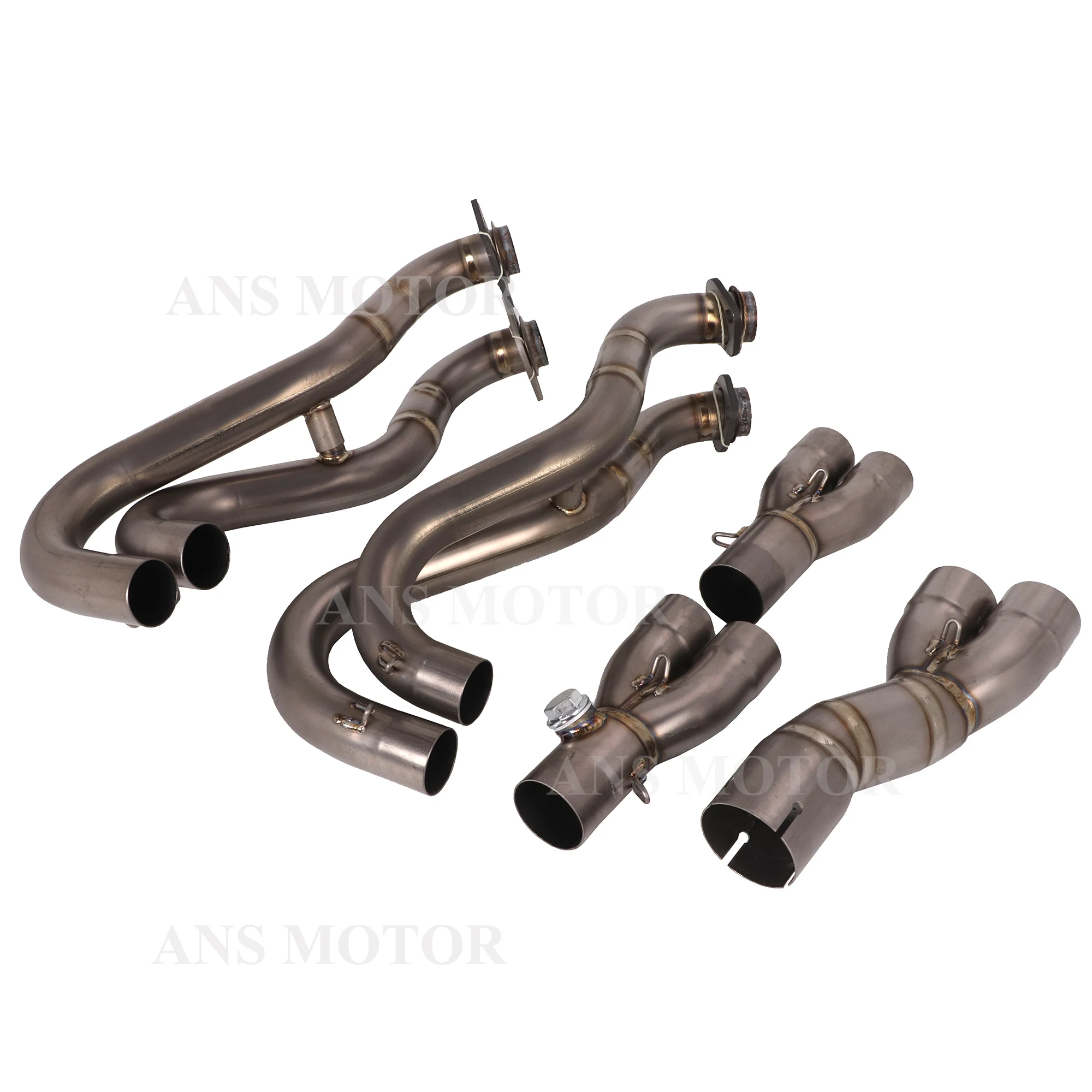 For Kawasaki Ninja Zx6r 2009-2023 Motorcycle Full Exhaust System Front Link Pipe Slip On Original Connect Titanium Alloy