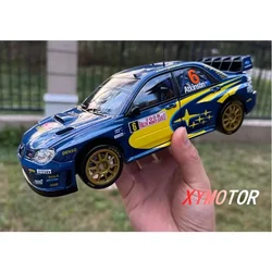 Sun star 1:18 For Subaru Winged leopard No.6 WRC Rally Alloy Diecast Model Car Kids Toys Gifts Hobby Display Collection Blue