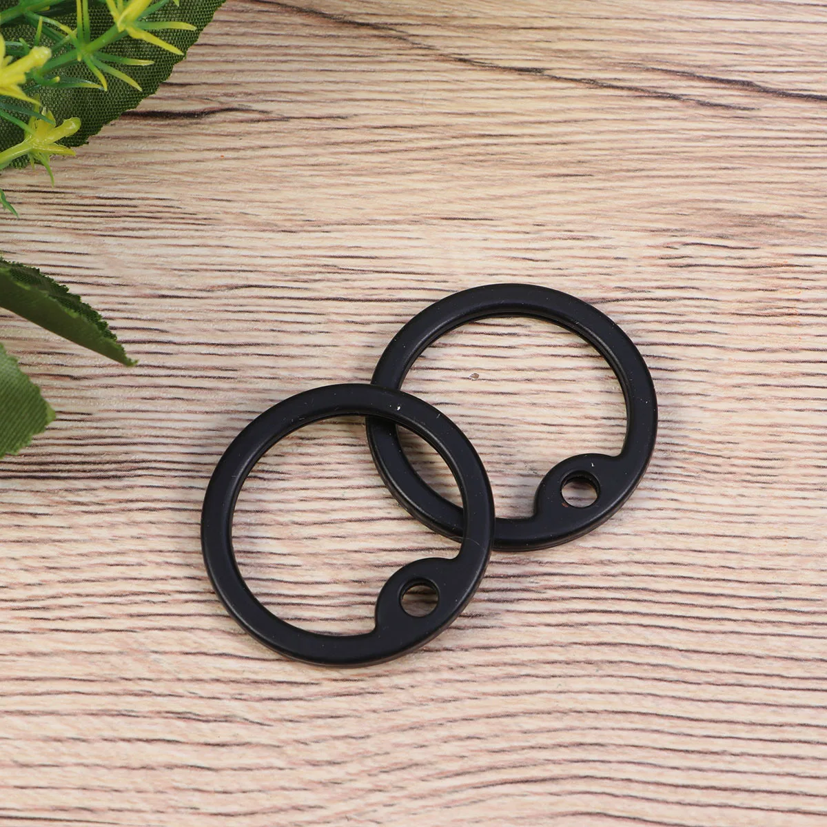 

2Pcs Military Dog Id Tag Silencers Durable Rubber Noise Reduction Edge Guard Black Tag Silencers