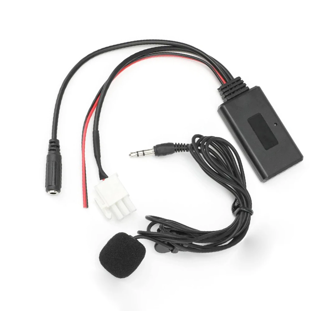 Biurlink 3 Pin Bluetooth 5.0 AUX Cable Adapter with MIC for Honda Goldwing GL1800 Motorcycle
