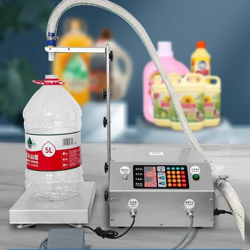 Pesatrice di liquidi resistente alla corrosione e riempitrice quantitativa Confezionatrice ad alta velocità Riempitrice automatica per olio commestibile