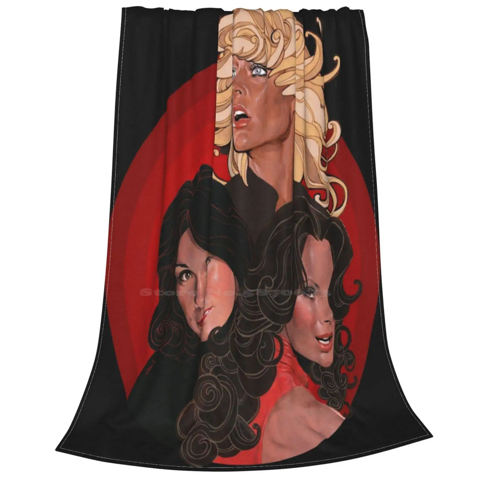 Once Upon A Time 5 Creative Design Light Thin Soft Flannel Blanket Farrah Fawcett Kate Jackson Jaclyn Smith Charlies Angels image 3