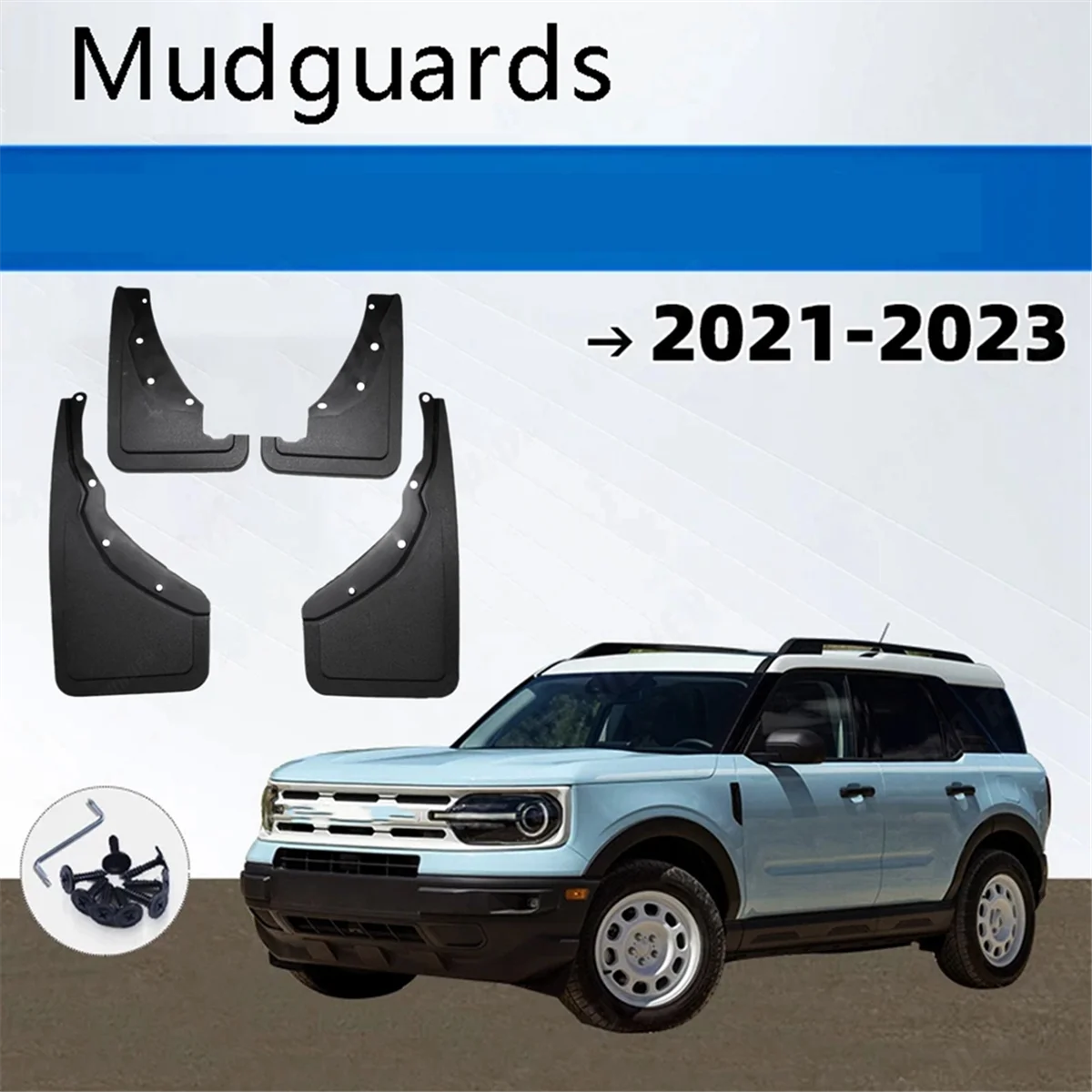 For Sport 2021 2022-2023 Car Molded Mud Flaps Splash Guards Mudguards Front Rear