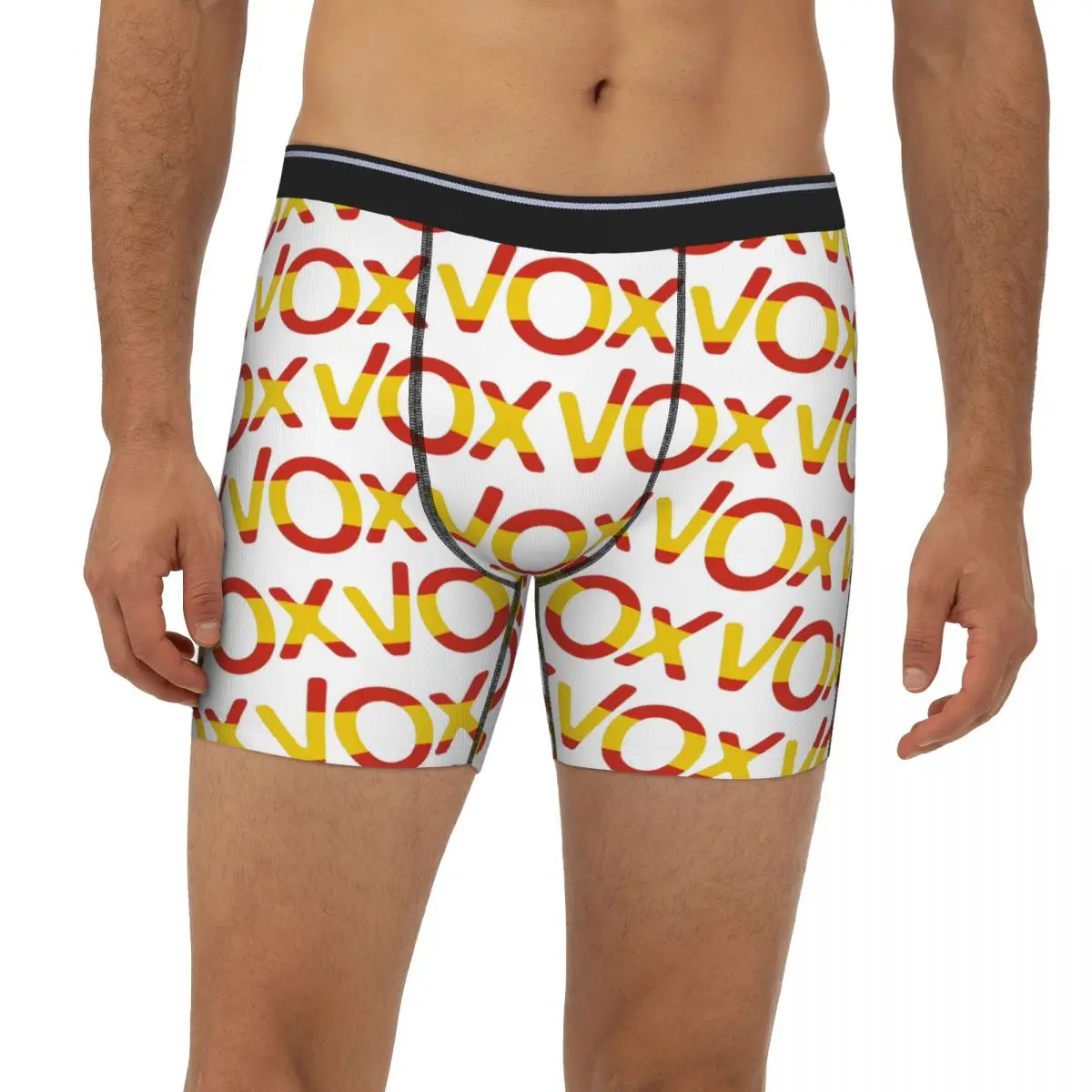 

Espana Vox Logo Spain Political Party Spanish 5 Long Boxer Underpants Short Men's Panties Soft Underwear for Homme Man Gifts