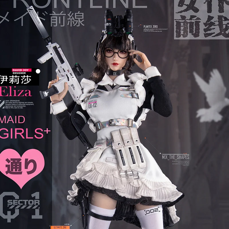 ViiKONDO 1/6 GDTOYS GD97007 Figura de ação Maid Girl Frontline Eliza 12 ''Boneca do exército globo ocular móvel soldado feminino conjunto completo modelo