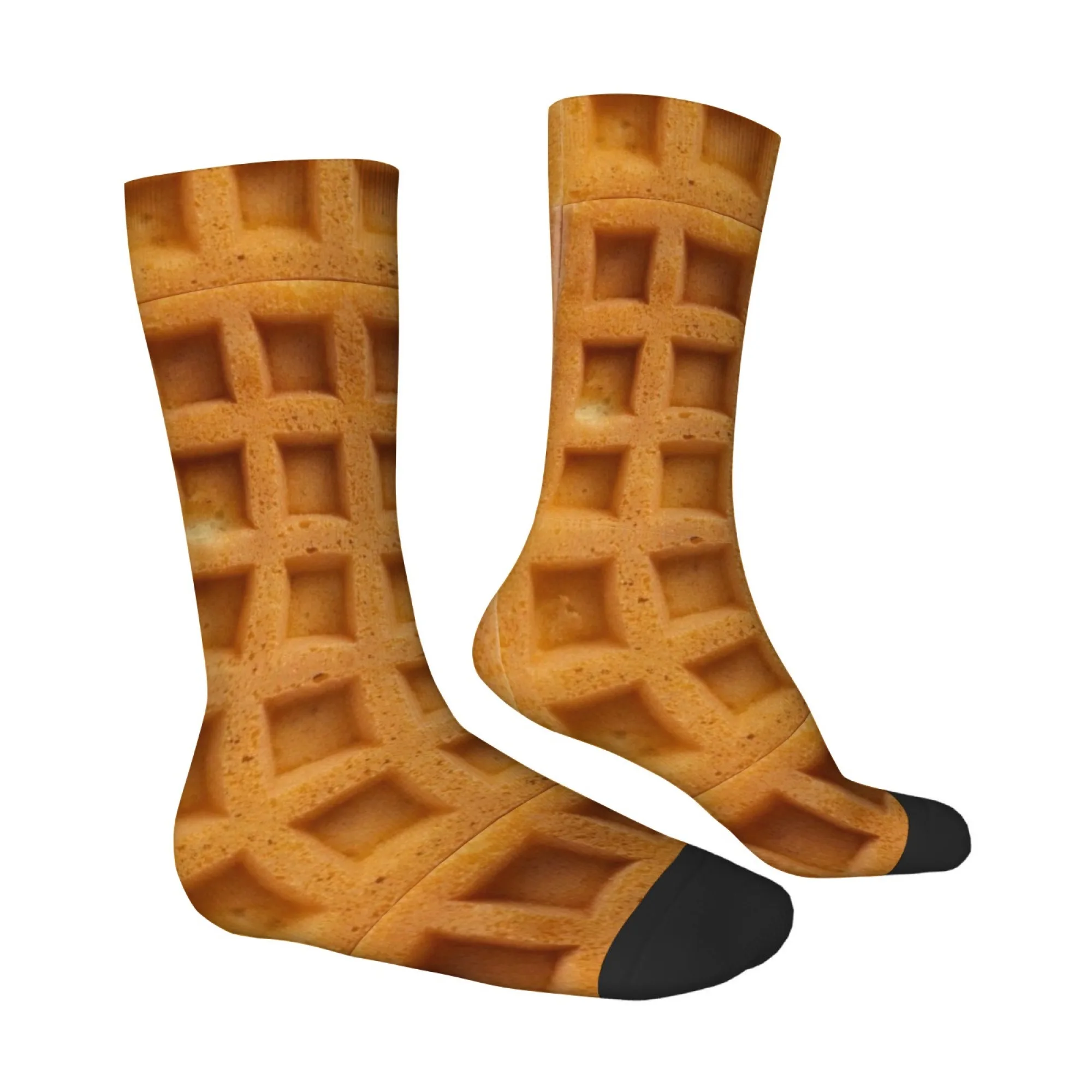 Waffle Textured Socks Comfortable Stretchy Everyday Men's Socks Athletic Casual Hiking Novelty Retro Stylish Compression Options