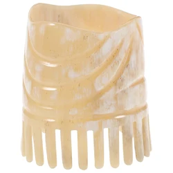 Portable Oxhorn Haircomb With Close Teeth Anti Static Combs Massage Scalp Cleaning Tools Massager Horn Tip Comb For Care
