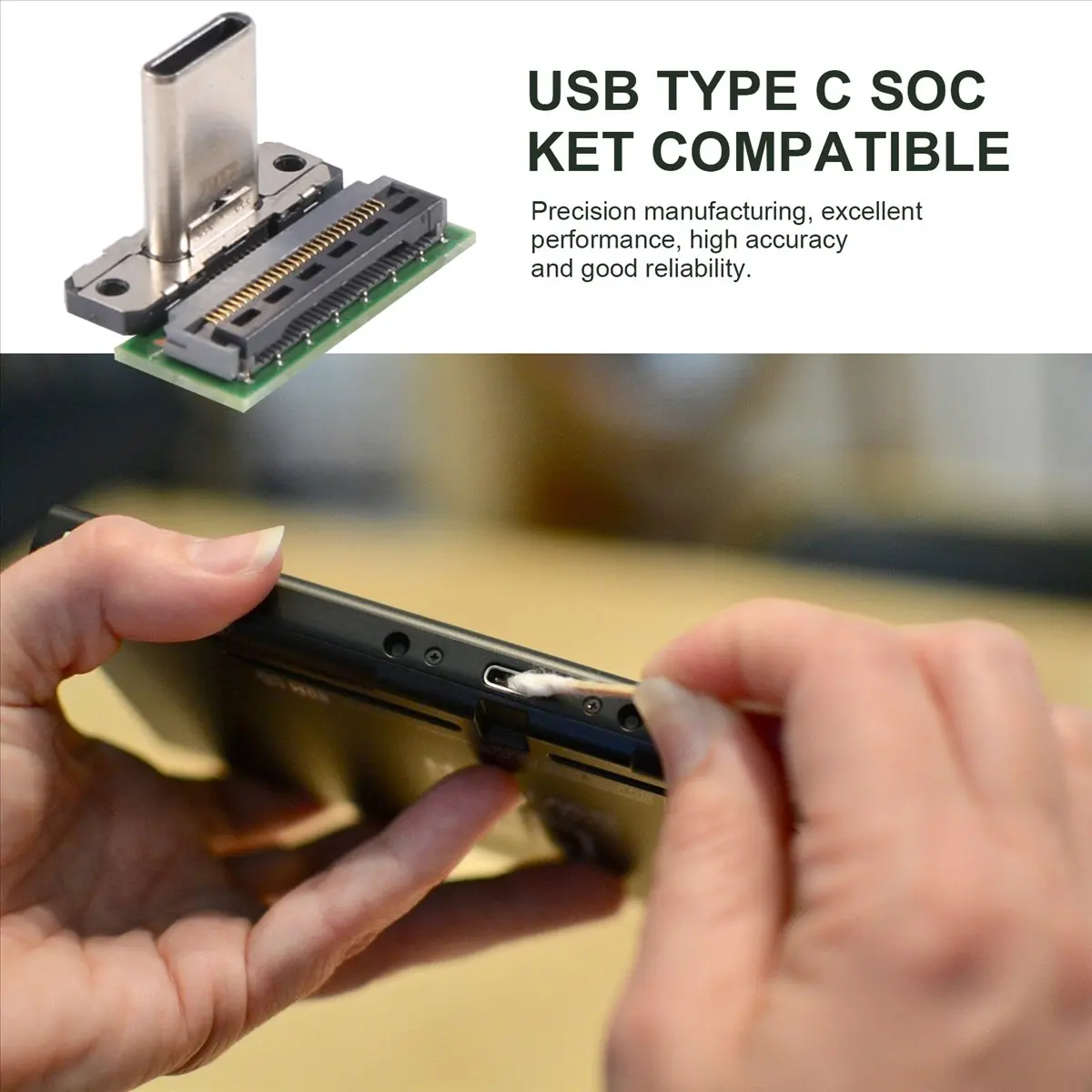 AA1960^&*Dock Connector Charging Port USB Type C Socket Compatible for Switch Docking Station Replacement Component Male