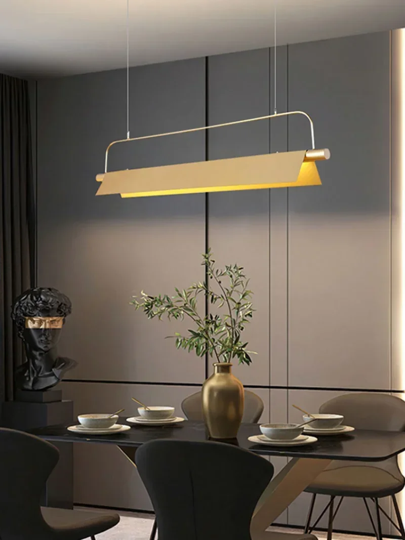 

Современная светодиодная длинная люстра - Скандинавский светильник для ресторана, офиса, бара и кабинета