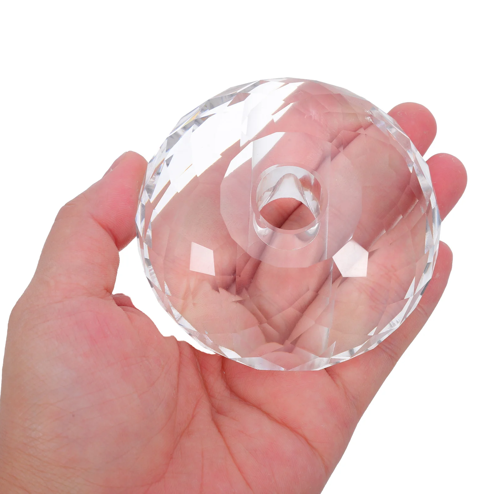 

Clear Crystal Pen Holder 3.14 Inch Transparent Desk Organizer Stand for Fountain Pens Pencils Office Supplies Storage Display