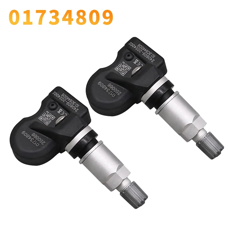 

NEW-2Pcs 01734809 TPMS 433Mhz Tire Pressure Sensor For Geely Coolray EMGRAND EV450 EV500 EV Pro ICON Vision S1 X3 2019-2023