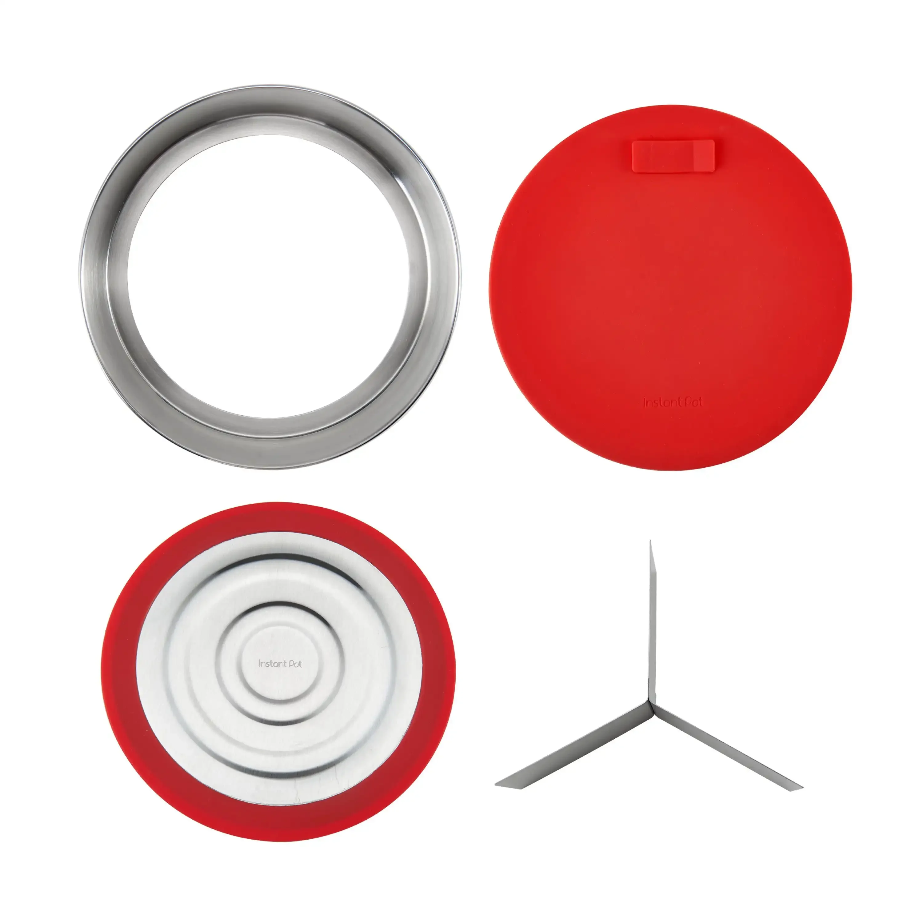 

Instant Pot Official Round Cake Pan with Lid, Removable Base and Removable Divider
