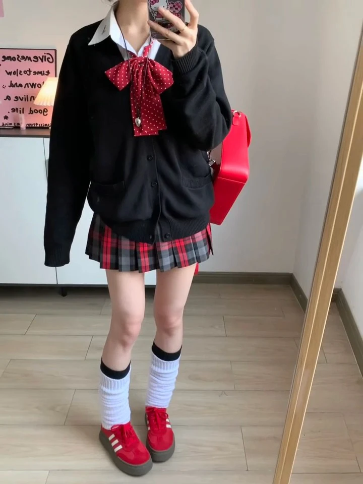 سترة Bla Long Sve المحبوكة Jk orm Sle ملابس خارجية نسائية ناعمة للخريف والشتاء للتخسيس Thiened V-ne Singl... #4