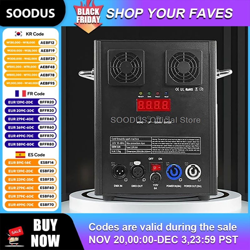 500W 700W Electronic Cold Spark Firework Machine DMX Remote Control For DJ Wedding Celebration Sparkular Fountain