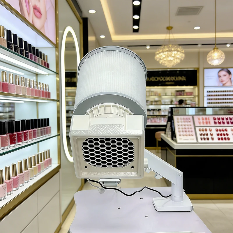 

Nail Vacuum Cleaner With LED Nail Lamp Low Noise Strong Suction Professional Nail Suction Fan Dust Collector Nail Salon Machine