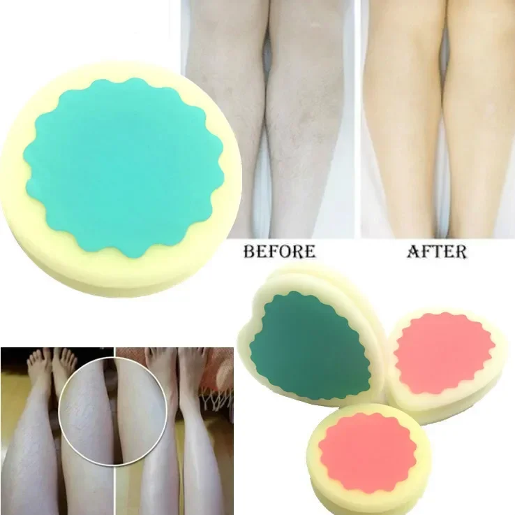 Magic Painless Sponge Hair Removal Depilation Sponge Pad Remove Hair Remover Effective Epilator Facial Body Hair Remover Tool