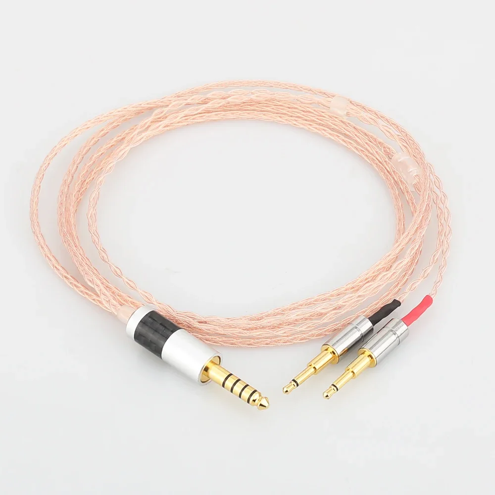 Kabel ditingkatkan, Headphone tembaga tunggal seimbang 2.5/3.5/4.4/XLR untuk OPPO PM-1 PM-2 HE1000 400S 560