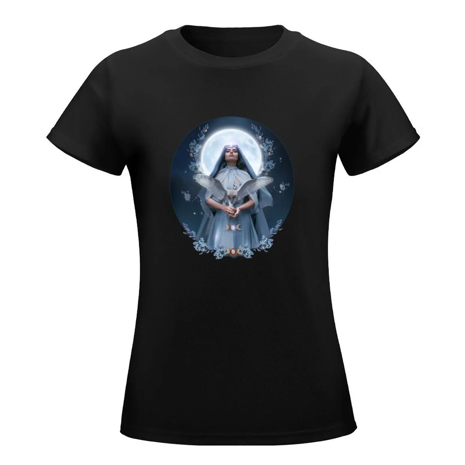 Summoning Divine Selene T-Shirt summer tops graphics western t shirts for Women