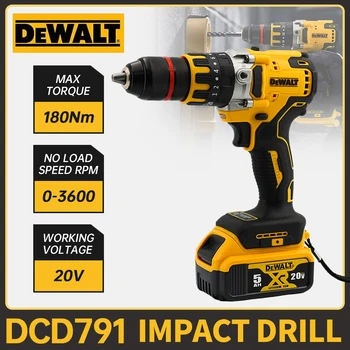 Dewalt DCD791 akumulatorowa kompaktowa wiertarka/wkrętarka 20V bezszczotkowy silnik wiertarka elektryczna wkrętarka elektronarzędzia akumulatorowe do użytku domowego