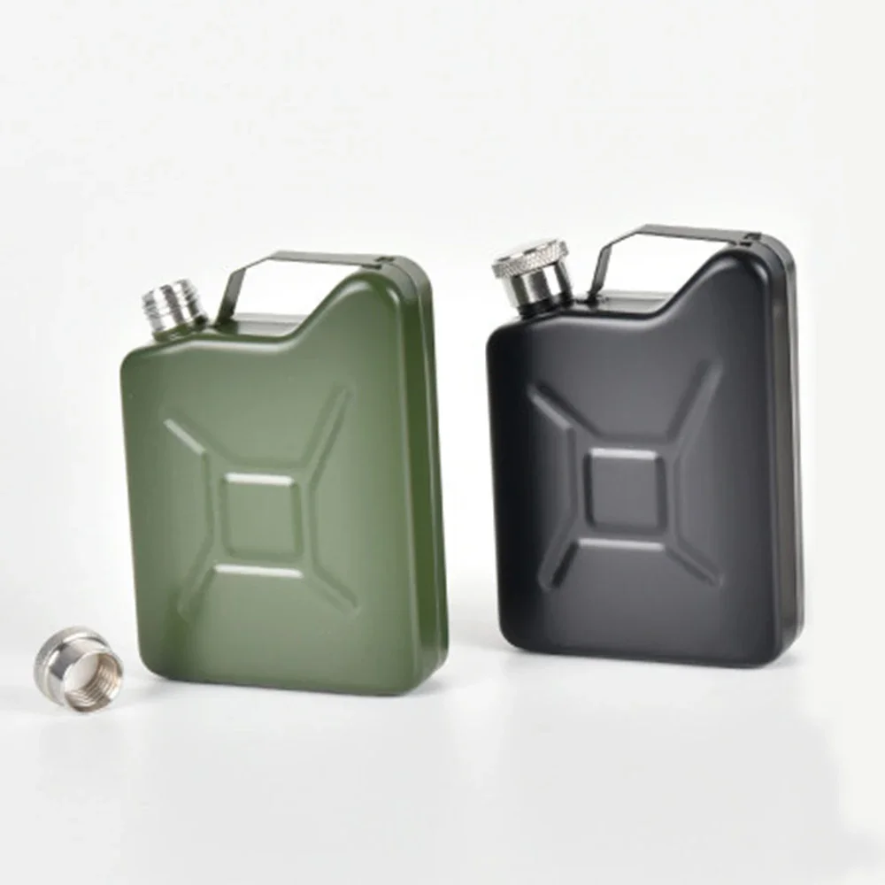 5oz, stainless steel small wine pot, Oil barrel shape hip flask, Outdoor portable liquor bottle, Pocket flask, Creative wine set