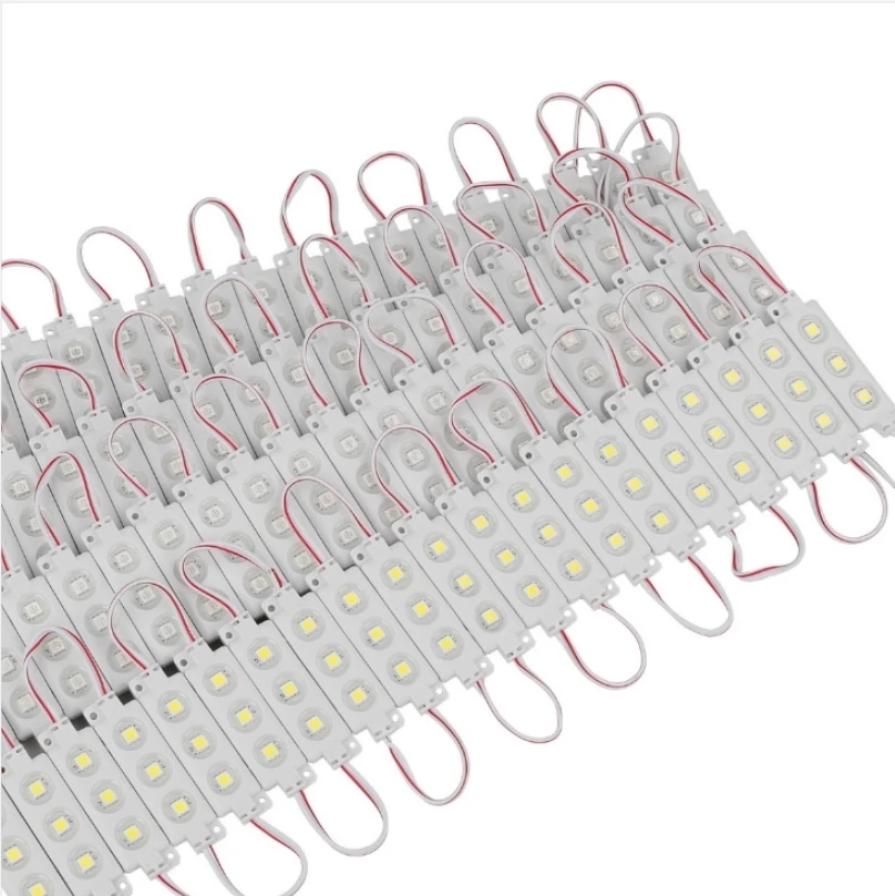 Imagem -02 - Moldagem por Injeção à Prova Dágua 3led 5050 Módulo Smd Lâmpada de Luz Decorativa Branca Quente Pura Dc12v de Alta Qualidade