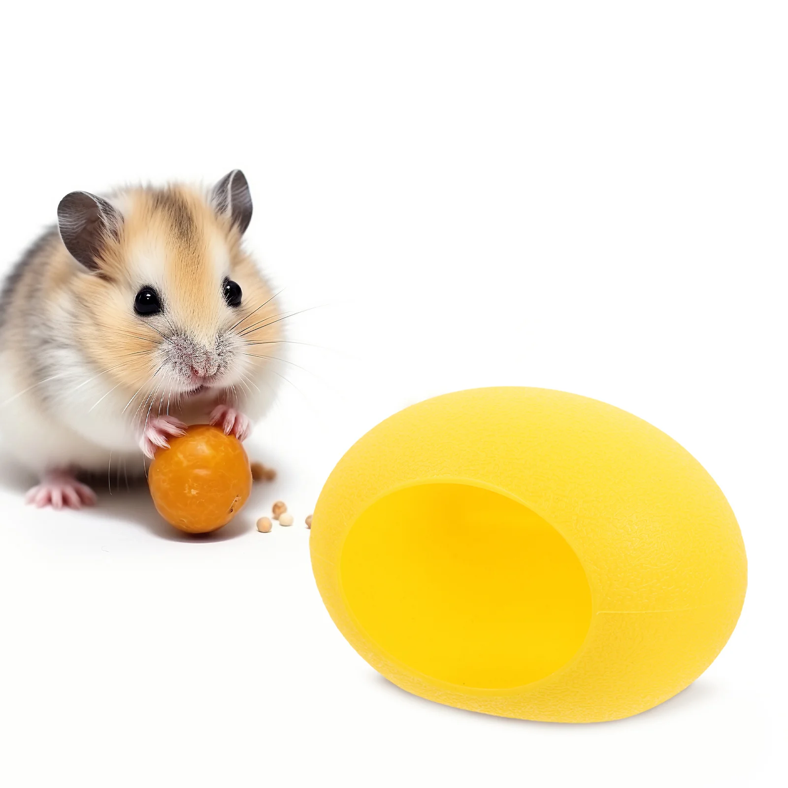 

Cartoon Hamster Bed Egg Shaped Hideout Cozy Sleep Nest Small Animal Hideaway Hamster Cage Decoration Small Animal Hideaway