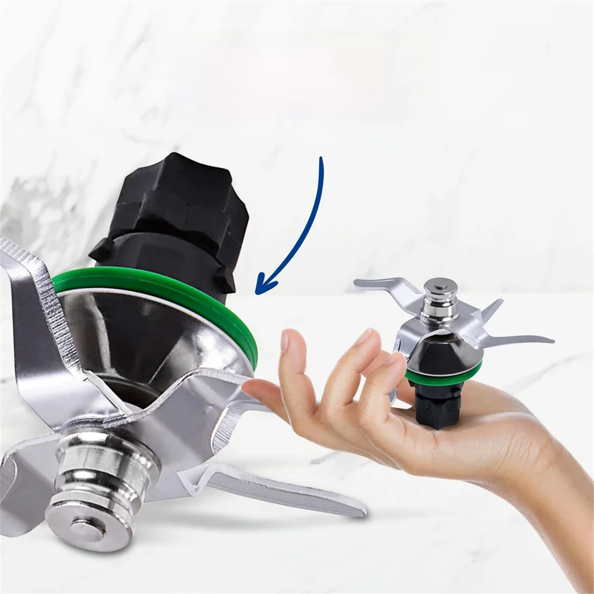 A86I-Замена лезвия блендера для деталей кухонного комбайна Vorwerk Thermomix TM5 TM6, нож для смешивания из нержавеющей стали с прокладкой