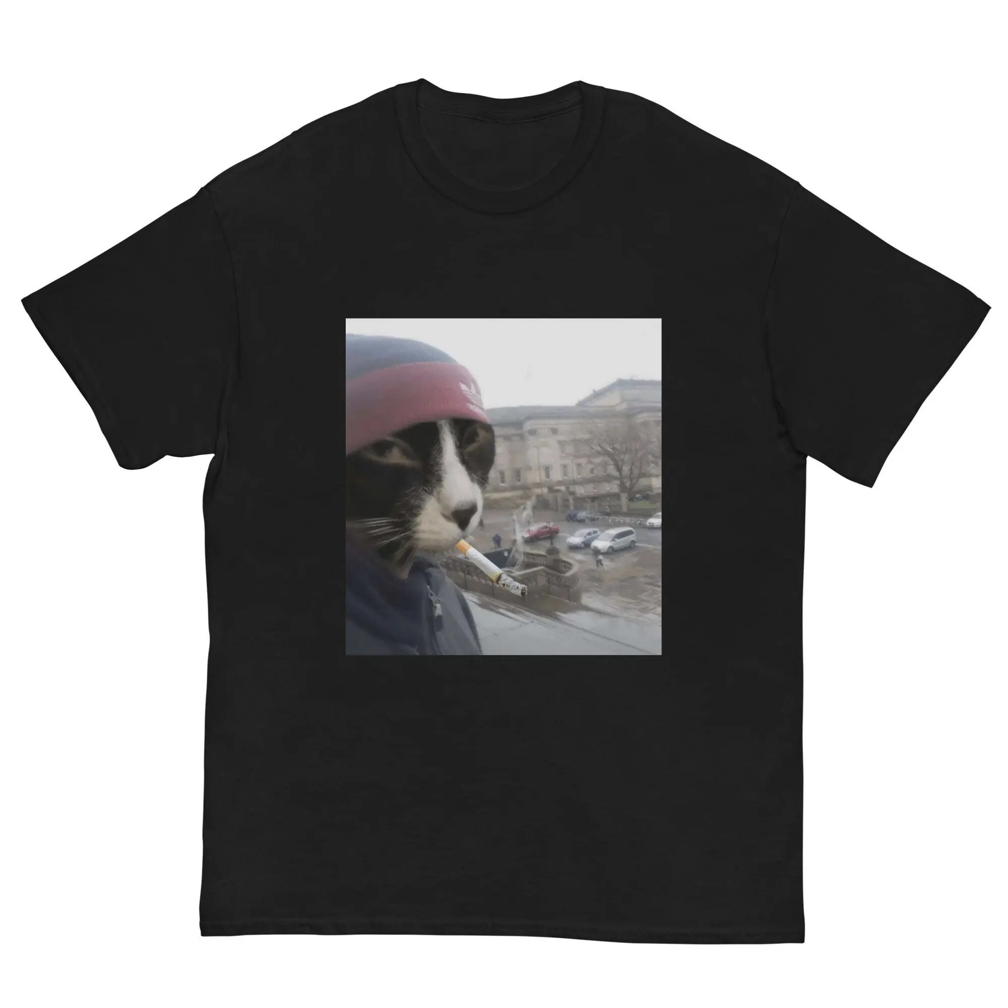 السجائر هريرة مضحك التدخين القط ميمي غبي الدماغ تي شيرت لطيف كيتي أبي الجرافيك الزي المرأة موضة Y2k الفكاهة قائلا المحملة #6