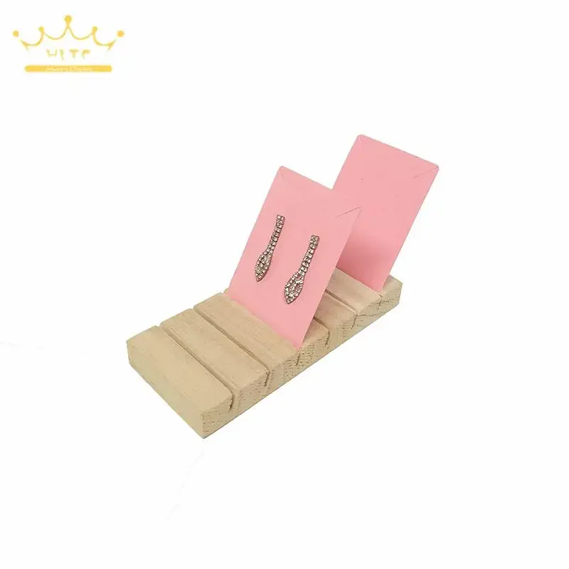 Paper Earring Display Cards Necklace Ear Stud Hang Tag Perforating Colourful Jewelry Paper Cards 50Pcs Cardboard for Jewelry view 5