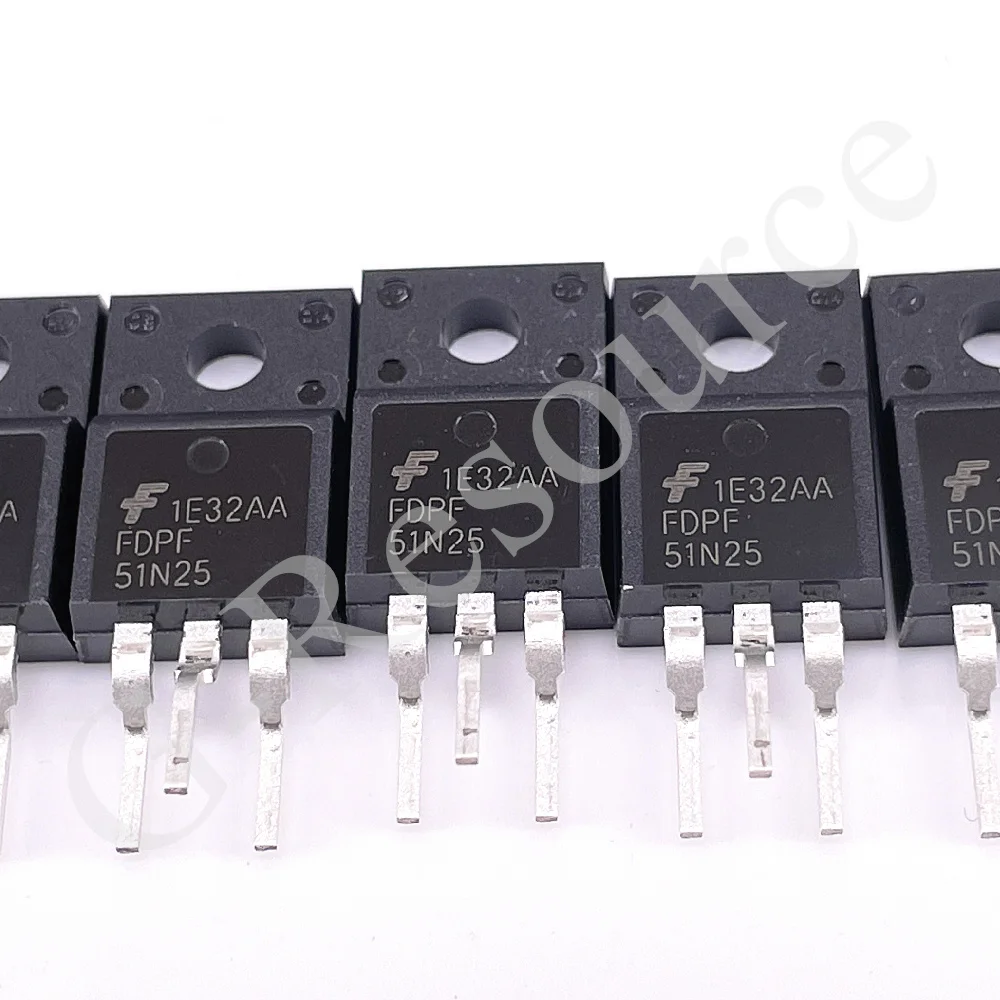 

(10pcs) FDPF51N25 51N25 Liquid Crystal field effect tube MOS-N channel TO 220F 250V 51A